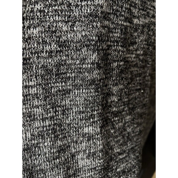 Rock & Republic Studded Angel Wings Y2K Sweater Tank Silver Metallic Knit Hi Low - Picture 7 of 7
